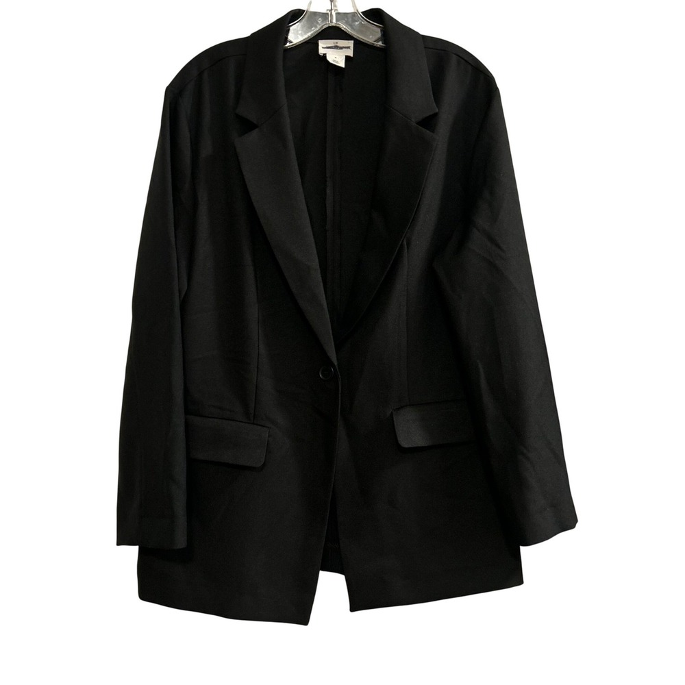 Melrose and‎ Market Black Single Button Blazer Jacket Women's Size Medium